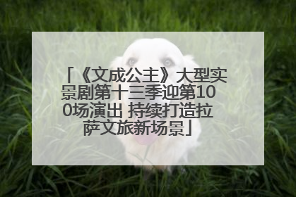 《文成公主》大型实景剧第十三季迎第100场演出 持续打造拉萨文旅新场景