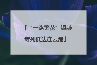 “一路繁花”银龄专列抵达连云港