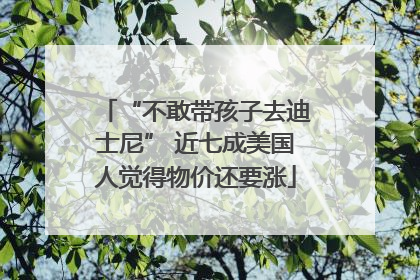 “不敢带孩子去迪士尼” 近七成美国人觉得物价还要涨