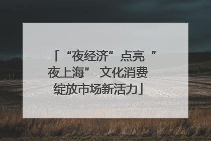 “夜经济”点亮“夜上海” 文化消费绽放市场新活力