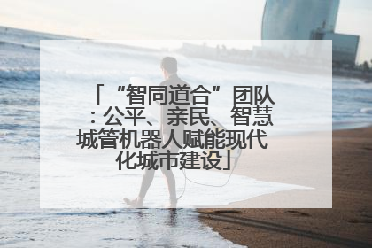 “智同道合”团队：公平、亲民、智慧城管机器人赋能现代化城市建设