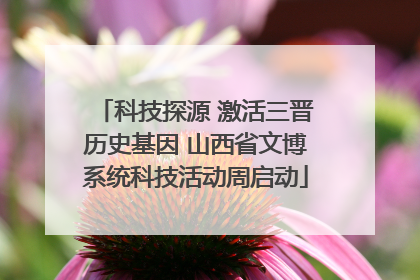 科技探源 激活三晋历史基因 山西省文博系统科技活动周启动