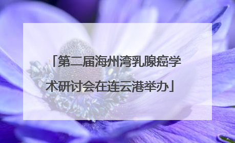 第二届海州湾乳腺癌学术研讨会在连云港举办