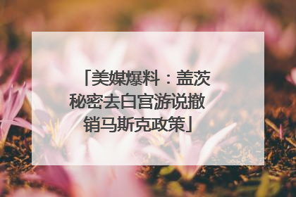 美媒爆料：盖茨秘密去白宫游说撤销马斯克政策