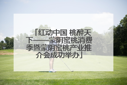 红动中国 桃醉天下——蒙阴蜜桃消费季暨蒙阴蜜桃产业推介会成功举办