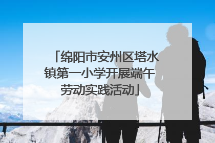 绵阳市安州区塔水镇第一小学开展端午劳动实践活动
