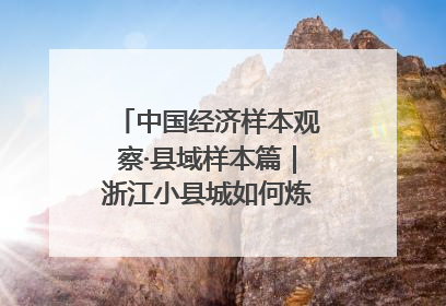 中国经济样本观察·县域样本篇｜浙江小县城如何炼成“国际范”？