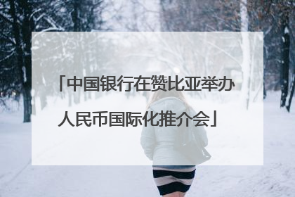中国银行在赞比亚举办人民币国际化推介会