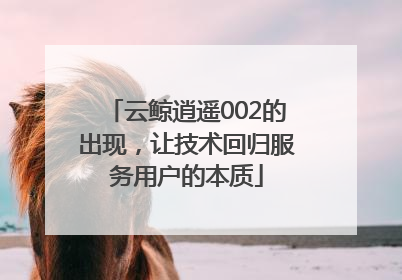 云鲸逍遥002的出现，让技术回归服务用户的本质