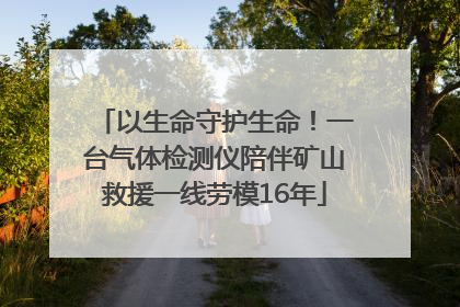 以生命守护生命！一台气体检测仪陪伴矿山救援一线劳模16年
