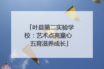 叶县第二实验学校：艺术点亮童心 五育滋养成长