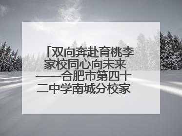 双向奔赴育桃李 家校同心向未来——合肥市第四十二中学南城分校家长学校期末总结会圆满召开