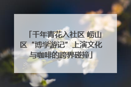千年青花入社区 崂山区“博学游记”上演文化与咖啡的跨界碰撞