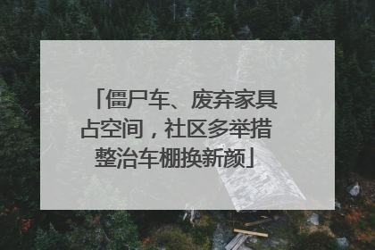僵尸车、废弃家具占空间，社区多举措整治车棚换新颜
