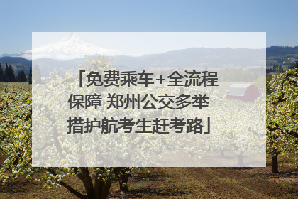 免费乘车+全流程保障 郑州公交多举措护航考生赶考路
