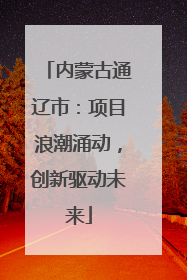 内蒙古通辽市：项目浪潮涌动，创新驱动未来