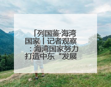 列国鉴·海湾国家丨记者观察：海湾国家努力打造中东“发展样本”