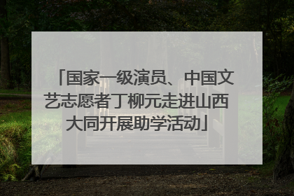 国家一级演员、中国文艺志愿者丁柳元走进山西大同开展助学活动