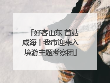 好客山东 首站威海丨我市迎来入境游主题考察团