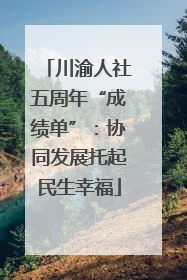 川渝人社五周年“成绩单”：协同发展托起民生幸福