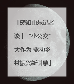 感知山东记者谈丨“小公交”大作为 驱动乡村振兴新引擎