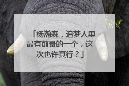 杨瀚森，追梦人里最有前景的一个，这次也许真行？