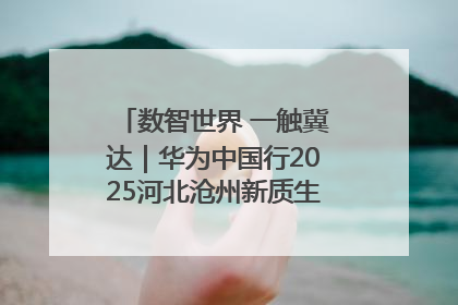 数智世界 一触冀达｜华为中国行2025河北沧州新质生产力峰会成功举办