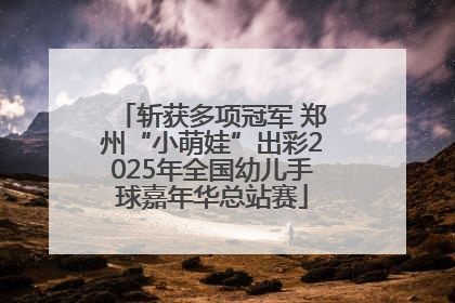 斩获多项冠军 郑州“小萌娃”出彩2025年全国幼儿手球嘉年华总站赛
