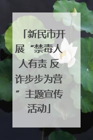 新民市开展“禁毒人人有责 反诈步步为营”主题宣传活动