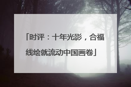 时评：十年光影，合福线绘就流动中国画卷