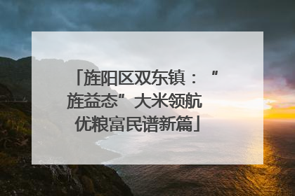 旌阳区双东镇：“旌益态”大米领航 优粮富民谱新篇