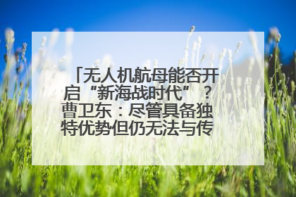 无人机航母能否开启“新海战时代”？曹卫东：尽管具备独特优势但仍无法与传统航母相提并论
