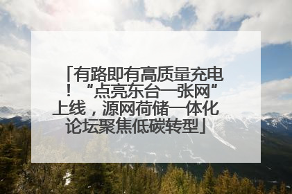 有路即有高质量充电！“点亮东台一张网”上线，源网荷储一体化论坛聚焦低碳转型