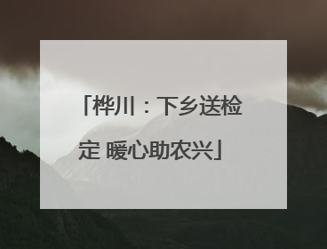 桦川：下乡送检定 暖心助农兴