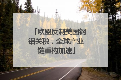 欧盟反制美国钢铝关税，全球产业链重构加速