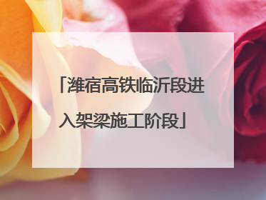 潍宿高铁临沂段进入架梁施工阶段