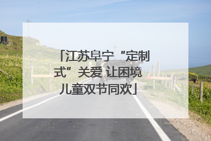 江苏阜宁“定制式”关爱 让困境儿童双节同欢