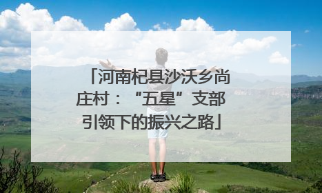河南杞县沙沃乡尚庄村：“五星”支部引领下的振兴之路