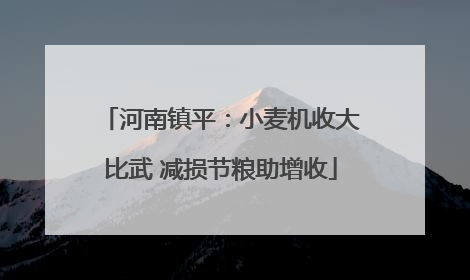 河南镇平：小麦机收大比武 减损节粮助增收