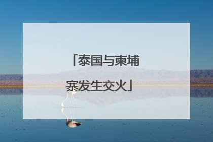 泰国与柬埔寨发生交火