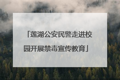 莲湖公安民警走进校园开展禁毒宣传教育