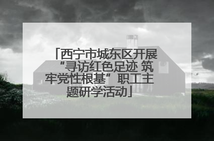 西宁市城东区开展“寻访红色足迹 筑牢党性根基”职工主题研学活动