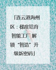 连云港海州区：梯度培育智能工厂 解锁“智造”升级新密码