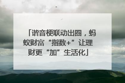 谐音梗联动出圈，蚂蚁财富“指数+”让理财更“加”生活化