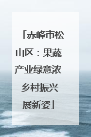 赤峰市松山区：果蔬产业绿意浓 乡村振兴展新姿