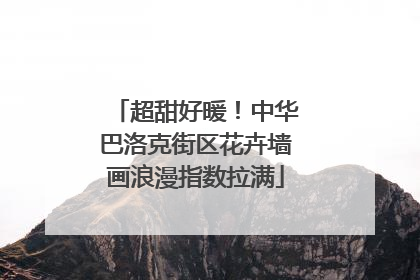 超甜好暖！中华巴洛克街区花卉墙画浪漫指数拉满