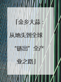 金乡大蒜：从地头到全球“链出”全产业之路