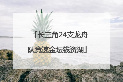 长三角24支龙舟队竞速金坛钱资湖