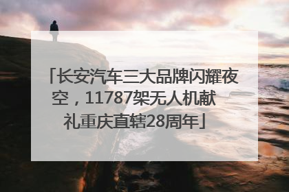 长安汽车三大品牌闪耀夜空，11787架无人机献礼重庆直辖28周年