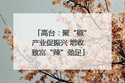高台：聚“椒”产业促振兴 增收致富“辣”劲足